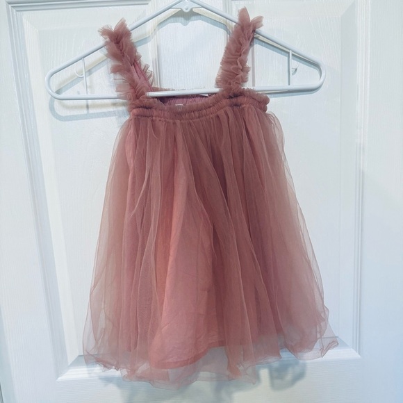 110 Dusty Rose Pink‎ Baby Toddler Layered Tulle Party Tutu Princess Dress - Picture 2 of 8